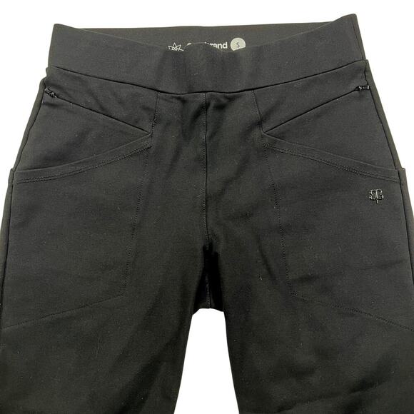 Betabrand Power Down Pant Black Ponte Seamed Legs Skinny Fit Size S - Picture 5 of 12